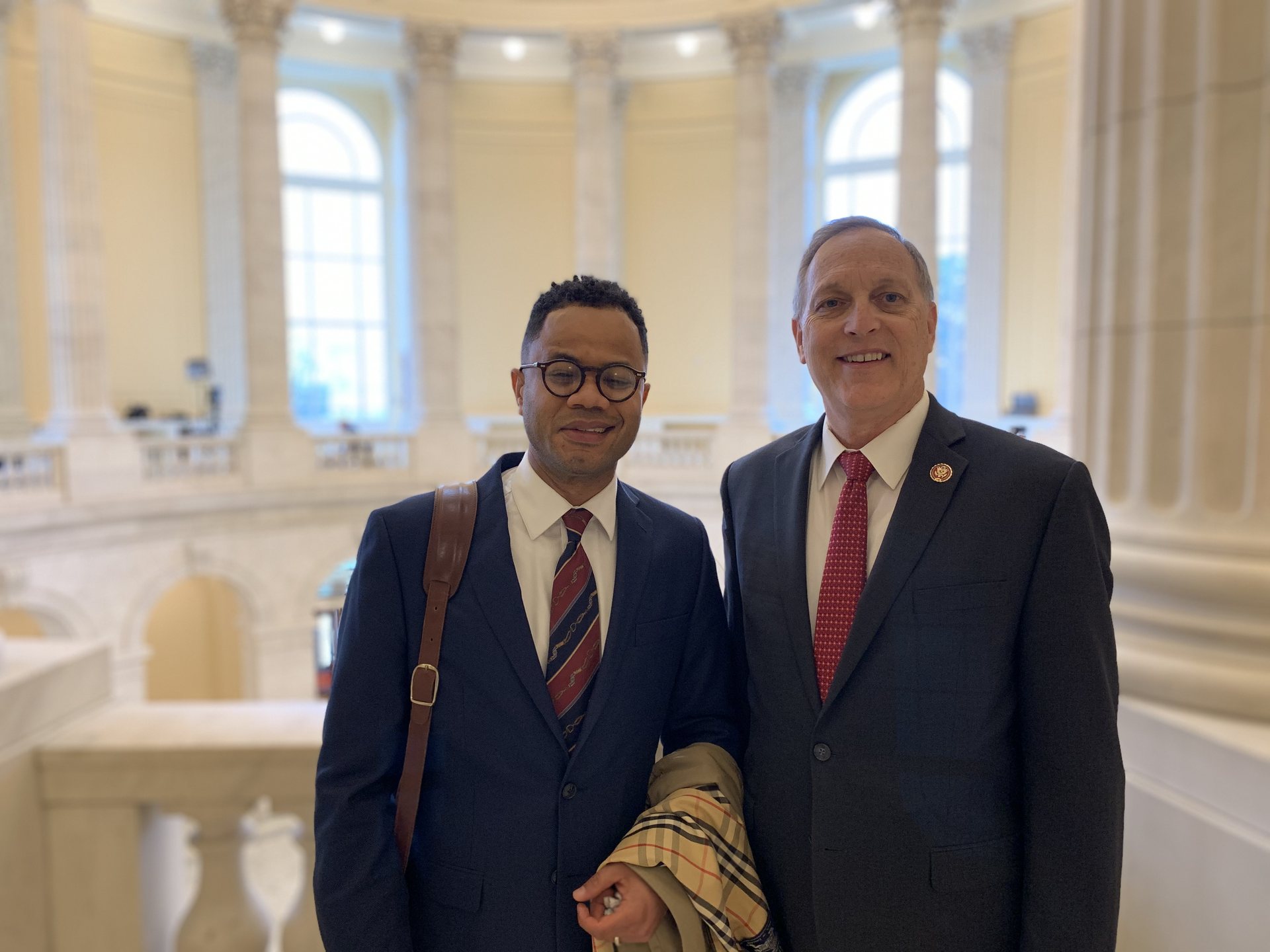 Andy Biggs — With Douglas Mayor Robert Uribe on the port of entry